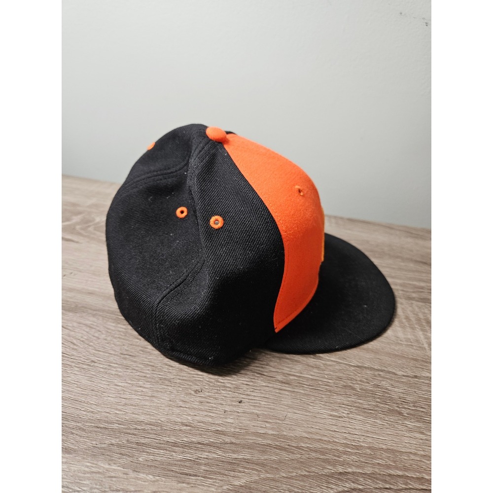 Nike Oklahoma State True Fitted Hat Size 7 Orange Black Flat Bill O - Picture 4 of 10